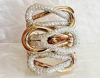 18k Pave Diamond Ring