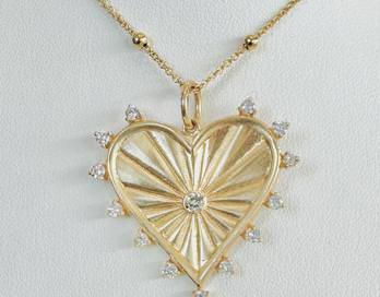 14k Heart Pendant