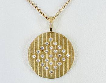 14k Diamond Pendant