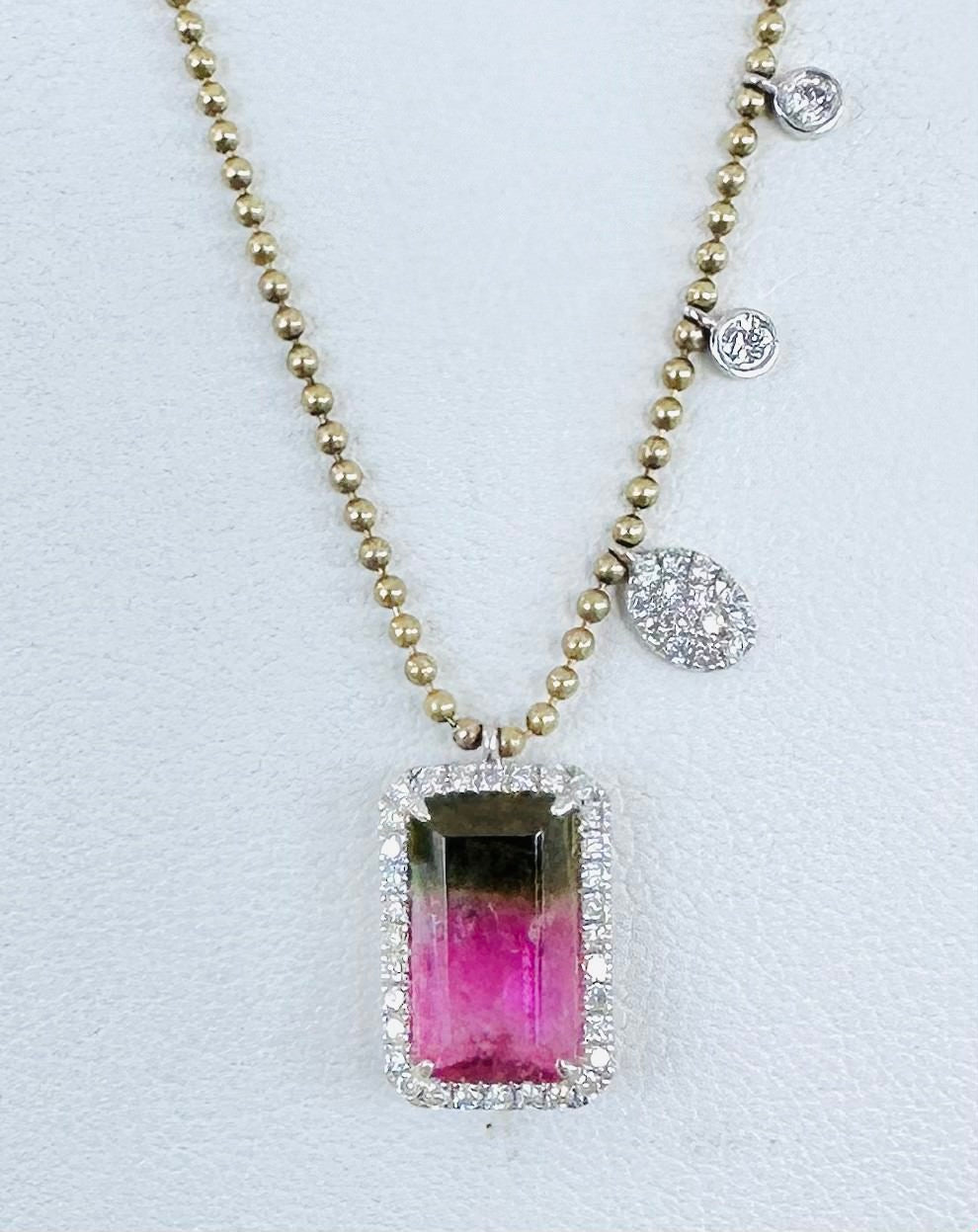 Meira T Tourmaline Pendant with Diamond Accents