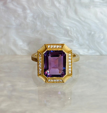 14k Amethyst Ring