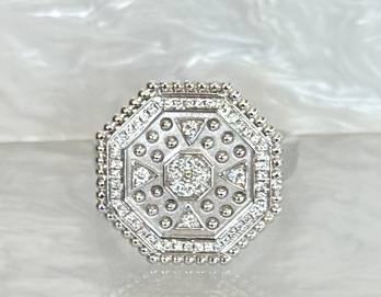 18k white gold Doves by Doron Paloma Ring
